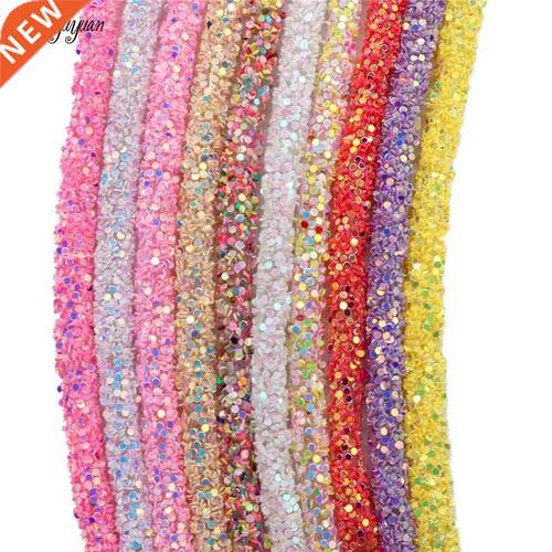 1 Yard mm Glitter Sequins Rhinestones Soft Tube Cord for DI