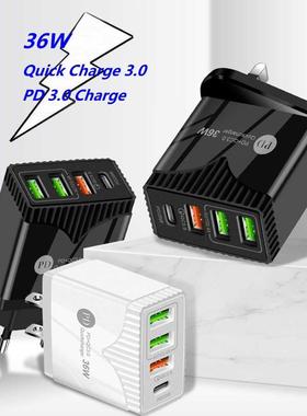 36W Quick Chrge 3.0 USB Chrger Fst Chrging EU US PD 3.0