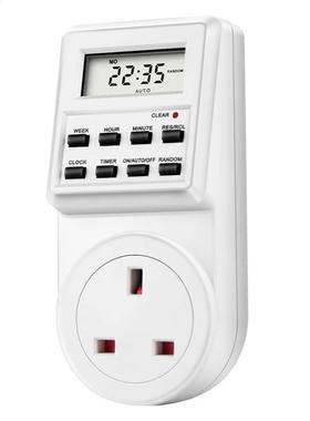 Digital Timer Switch 1A 20V With UK Plug Socket Weekly Pr