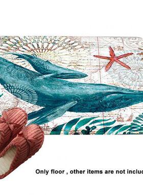 Turtle/Octopus/Sea Horse Printed Doormat Non-slip Floor Rug