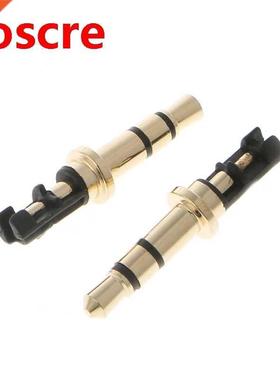 10 Pcs .5mm Male Plug  Pole Soldering Earphone Headphone A