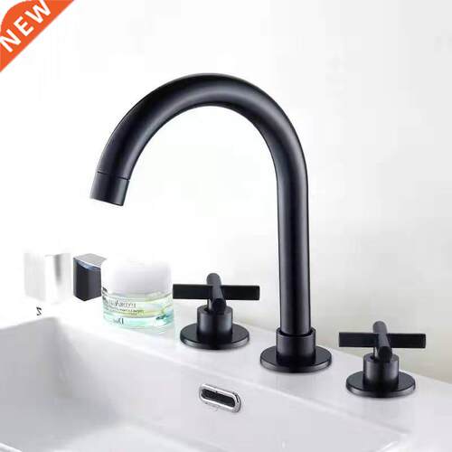 Black Basin Faucets Brass Polished Chrome Deck Mounted Bath