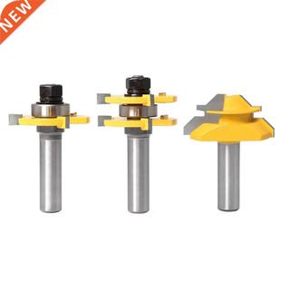 Joint Bit Router Assembly Groove Tongue Shank 3Pcs