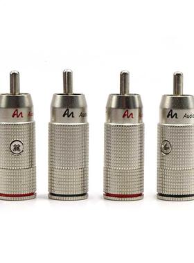 4pcs Audio Note AN-PX Rhodium plated RCA plug , audio RCA co