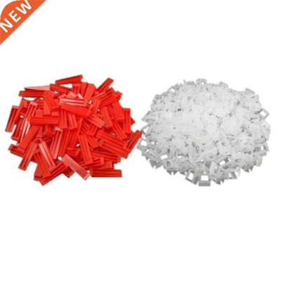300Pcs Plastic Ceramic Tile Leveling System 200 Clips+100 We