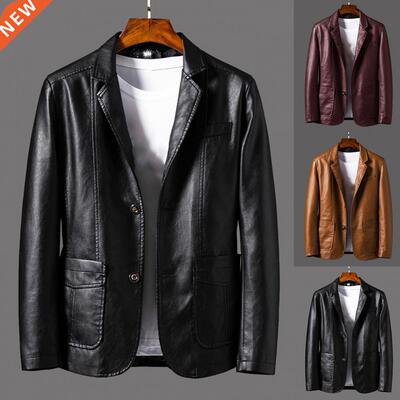 Men's Leather Jackets Spring Autumn New Arrival Mens PU