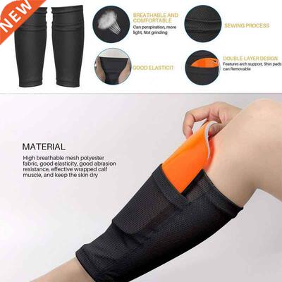 FootbaLL Shin Guard SockS Pad LeGGinG SLeeve Protective Gear