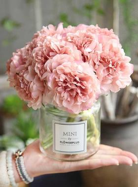pink silk hydrangeas artificial flowers wedding flowers for