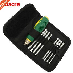 9in1 Multi Purposes Slotted Screwdriver Bit Set Steel Repai