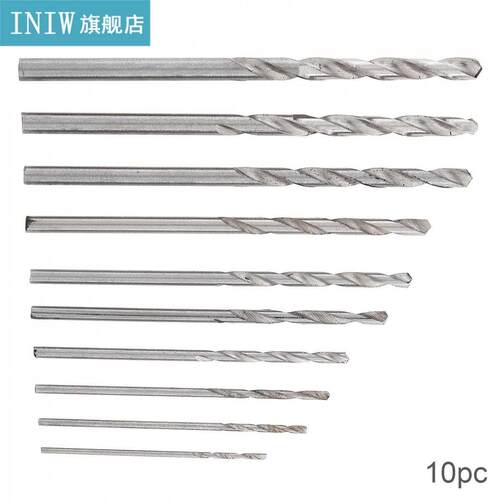 10pcs/lot High Speed Metric HSS Twist Drill Bits Coated Set