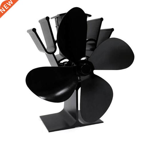 Thermal Automatic Fan 4-Blade Heat Powered Stoves Fan Firepl