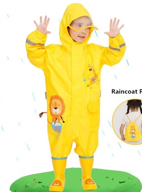 1-10 Years Old Children Raincoat Kids Boys Girls Waterproof