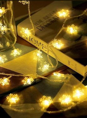 Small Snowflake Light Snow Flakes Led String Fairy Lights La
