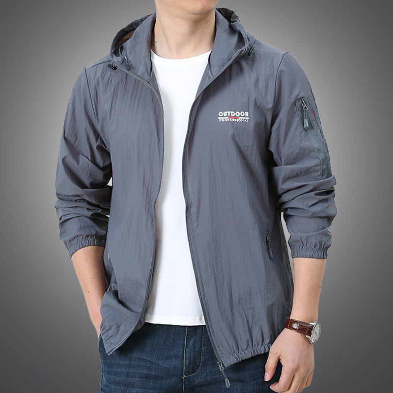 Thin Jacket Men Summer Outdoor Quick Dry Sun-Protective Jack图片