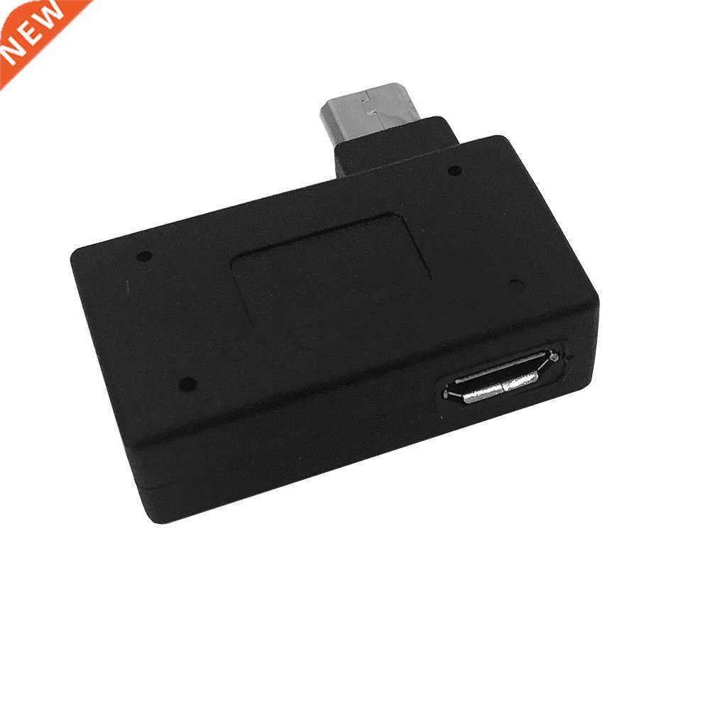 Left angled Micro USB OTG adapter converter with Micro USB p