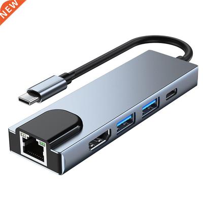 USB C Hub to Rj45 100M VGA Adapter OTG Thunderbolt 3 Dock wi