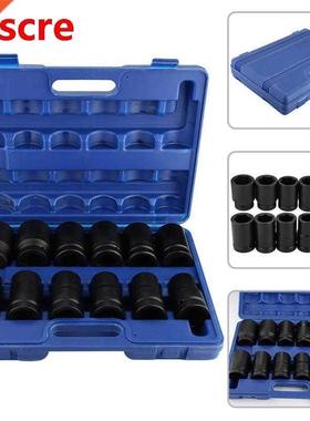 Spanner 12pcs 1 Inch Durable Drive Deep Impact Socket Set 24