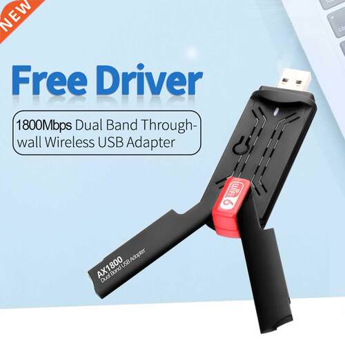 AX1800 1800Mbps WiFi 6 USB Adapter Dual Band 2.4G/5Ghz USB 3