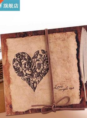 34 Pages DIY Craft Photo Album Vintage Style Heart Series Ha