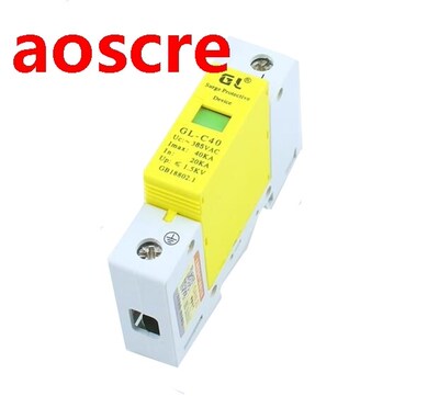 1P 20KA~40KA D ~385VAC Lightning Surge Protectors Protective