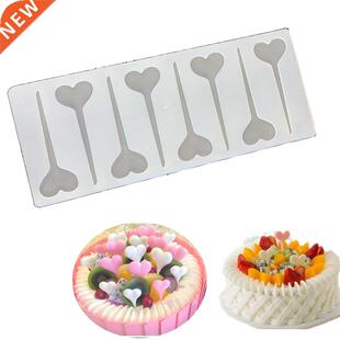 3D Love Heart Shaped Wedding Cake Toppers Chocolate Cookie S