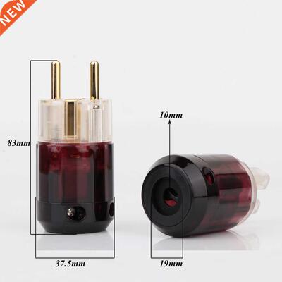 hifi Oyaide C-079 P-079e Schuko Europe EU Power Plug 24k Gol