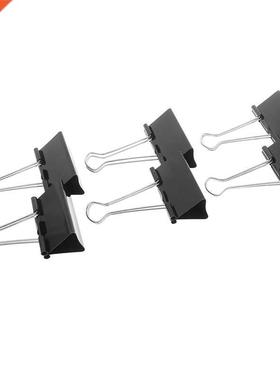 6pcs 51mm Metal Binder Clips Paper Clip Office Learning Supp