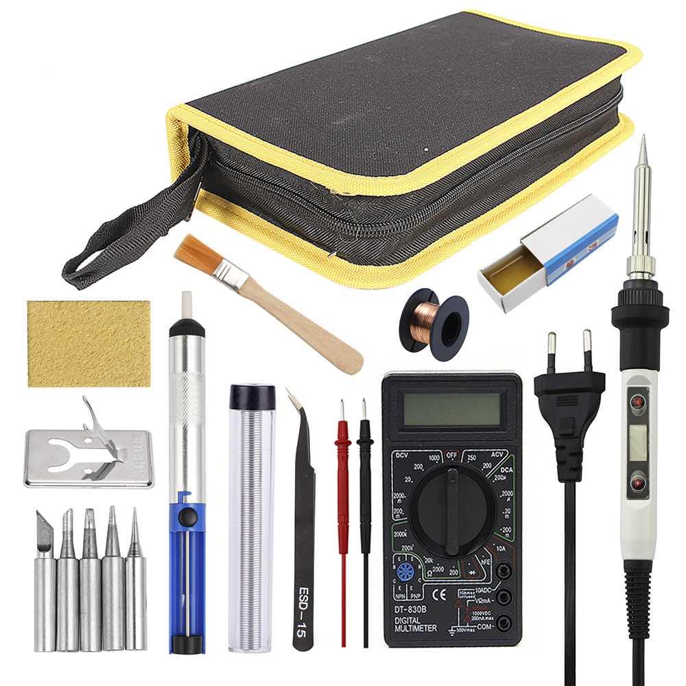 80W Soldering Iron Adjustable Temperature LCD Digital Electr