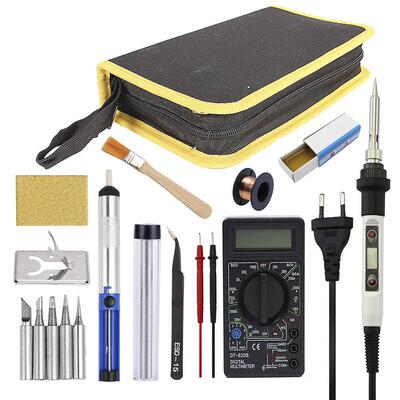 80W Soldering Iron Adjustable Temperature LCD Digital Electr