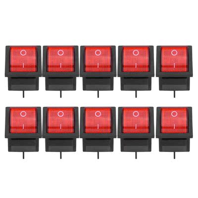 10PCs 2-Position Switch Rocker On/Off 4-Pin KCD4 Heat Resist