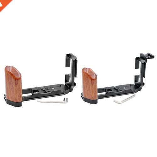 Quick Relese L Plte Verticl Shoot Wood Hnd Grip Holder B