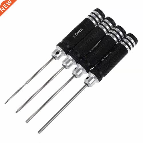 Black 4 pcs 1.5mm 2.0mm 2.5mm 3.0mm hexagonal screwdriver fo