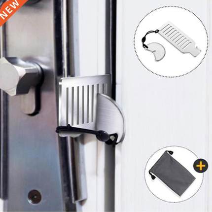 1 Set Portable Door Lock Travel Hotel Security Door Lock Cha