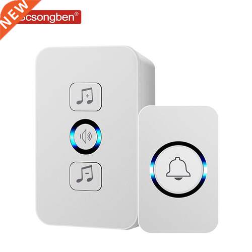 Bcsongben wireless waterproof doorbell 1 button 1 receiver 3