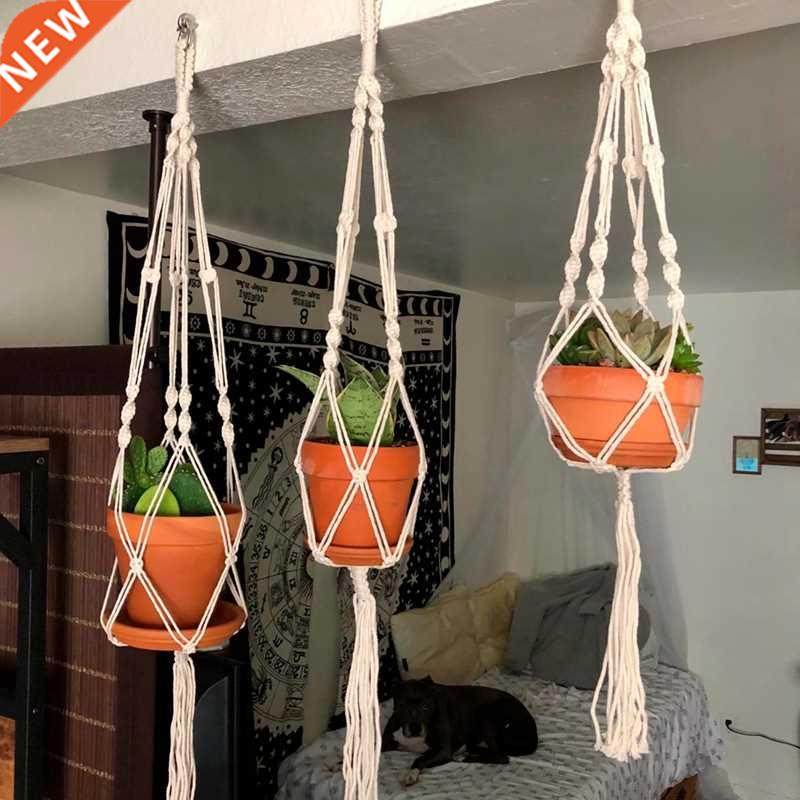 Macrame Handmade Plant Hanger Baskets Flower Pots Holder Bal