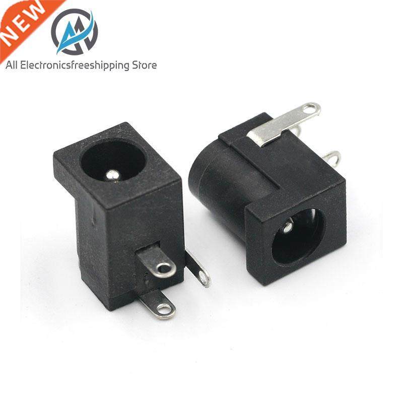 10Pcs DC-005 Black DC Power Jack Socket Connector DC005 5.5*