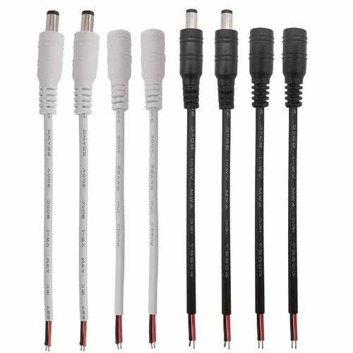 5Pcs 5.5x2.1mm DC Connector 12V 5.5*2.1mm DC Power Male Plug