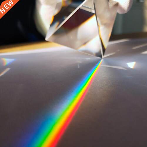 *Rainbow Prism Optical Glass Crystal Pyramid 40mm Height Rec