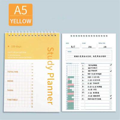 Goals Noteooks A5 Journals Spiral Notepads Agenda 2021 Time