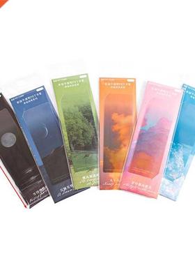 5Pcs/pack Rush To Four Seasons Series Bookmark Dusk Scenery