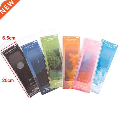 5Pcs/pack Rush To Four Seasons Series Bookmark Dusk Scenery