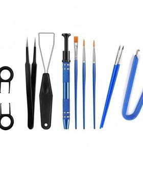 Lubricating Brush Tool Kit IC Chip Extractor Gripper Electro