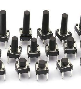 1000pcs 4Pin 6*6 Micro Tact Push Button Switches DIP 6x6x4.3
