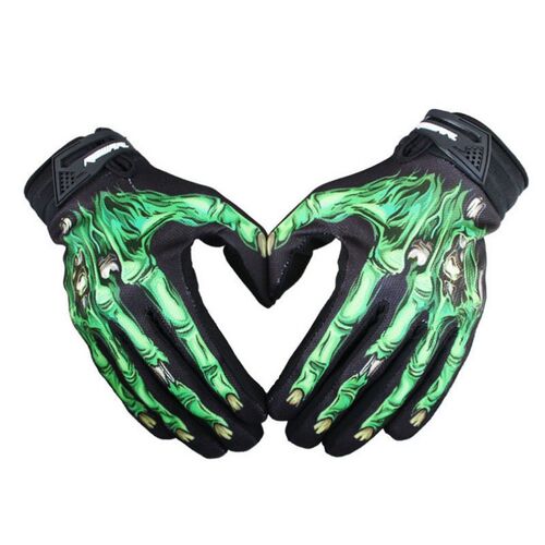 Cycling Bike Bicycle Gloves Motorcycle Skull Bone Skeleton