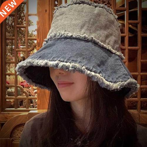 Johnature 2021 Autumn Winter New Denim Hats Casual Korean 2
