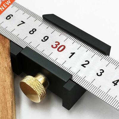 Woodworking Angle Scriber Steel Ruler Positioning Block Line