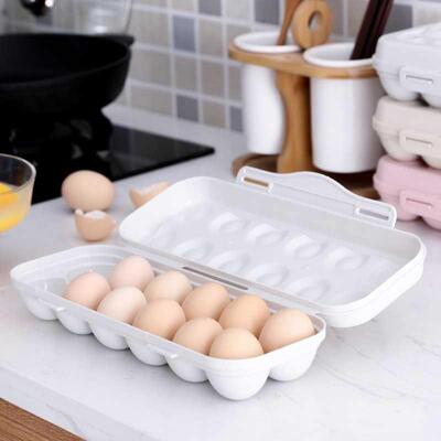 12/18 Grid Egg Holder for Refrigerator, Household Egg Fresh