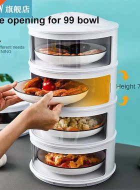 Kitchen Transparent Heat Preservation Cover Reusable Dustpro