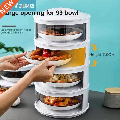 Kitchen Transparent Heat Preservation Cover Reusable Dustpro