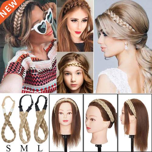 BENEHAIR Headband Platied Elastic Hair Band Braided Headwear